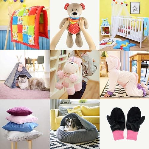 kullaloo Plush Fabric | Solid Pale Peach Minky Fabric for Sewing | Super Soft Cuddle Material | 39.5x29.5 | Plushies, Baby Blankets, Pillows, Dog Beds, Cat Beds, Baby Accessories, Apparel & More thumbnail 4