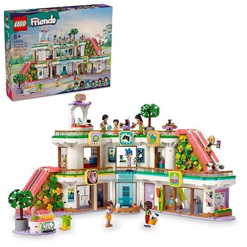 LEGO Friends Heartlake City Shopping Mall Toy, Building Kit with Mini-Doll Accessories for Kids to Build Social Skills and Play Together, Gift Set for 8 Year Old Kids, Girls and Boys, 42604 - Multicolor - Image 1