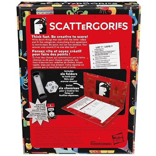 Scattergories Classic Game, Party Game for Adults and Teens Ages 13 and Up, Board Game for 2+ Players (English & French) thumbnail 3