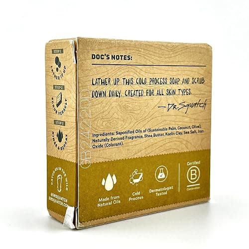 Dr. Squatch All Natural Bar Soap for Men with Zero Grit, Gold Moss thumbnail 2