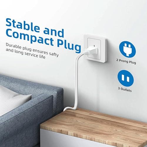 2 Prong | 6 Feet | Extension Cord | 2ct thumbnail 3
