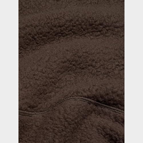Yioaga Fleece Sweatshirts for Women Cropped Long Sleeve Half Zip Pullover Sherpa Jacket Warm Fuzzy Coats with Pockets thumbnail 6