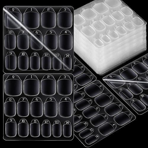 Teenitor 900pcs Nail Adhesive Tabs, 15 Sizes of Press on Nail Sticky Tabs, Nail Stickers for Press on Nails, Nail Tabs Nail Glue Stickers, 60 Sheets - Image 1