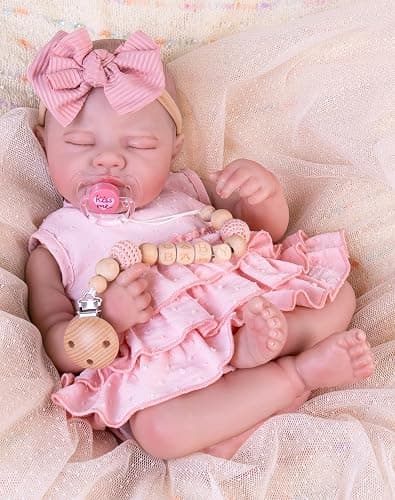 Aori Reborn Baby Dolls - Realistic 20 Inches Real Life Baby Doll with Feeding Kit, Lifelike Newborn Baby Girl Perfect for Kids 3+ - Image 1