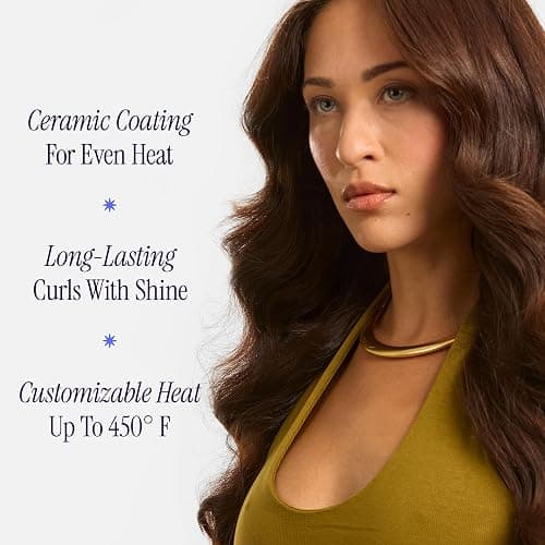 Hot Tools Professional Nano Ceramic Extra Long Tapered Curling Iron | 3/4" to 1.25" Tapered Barrel for Soft Waves & Curls, Variable Heat Settings up to 450°F, 8 Ft Cord thumbnail 2