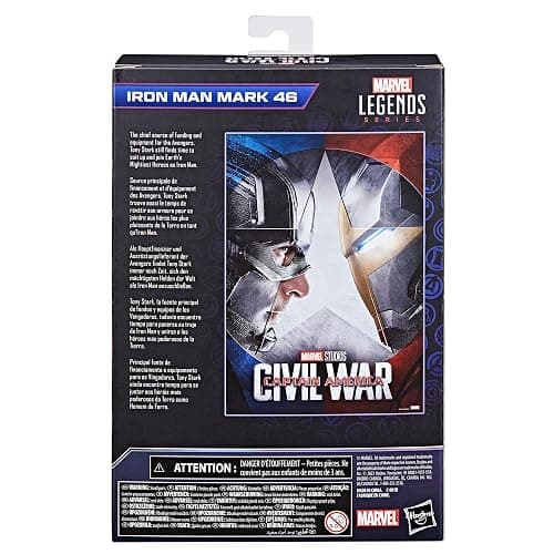Hasbro Marvel Legends Series Iron Man Mark 46, Captain America: Civil War Collectible 6 Inch Action Figures, Marvel Legends Action Figures thumbnail 3