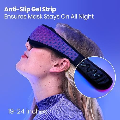 Manta Pro Sleep Mask - 100% Light Blocking Sleep Mask for Side Sleepers, Breathable and Comfortable, Spacious & Zero Pressure for Long Lashes, Perfect for Sleep/Travel/Nap/Shift Work thumbnail 5