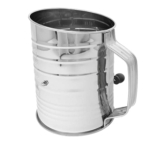 Norpro 5-Cup Stainless Steel Crank Flour Sifter thumbnail 3