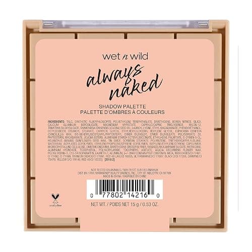 wet n wild Always Naked Palette, Nude Neutral Eye Makeup, Blendable, Warm And Cool Nude Pigments, Matte, Shimmer, Glitter, Creamy Smooth thumbnail 8