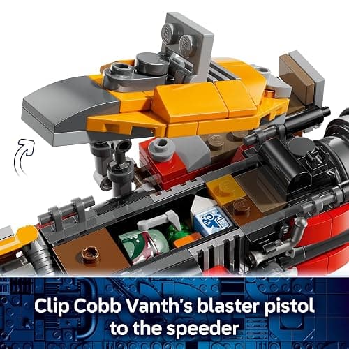 LEGO Star Wars Cobb Vanth’s Speeder Building Toy for Boys & Girls - Pretend Play Space Vehicle for Kids & Fans, Ages 7+ - Gift for Birthdays - W/Cobb Vanth & Cad Bane Minifigures - 75437 thumbnail 3