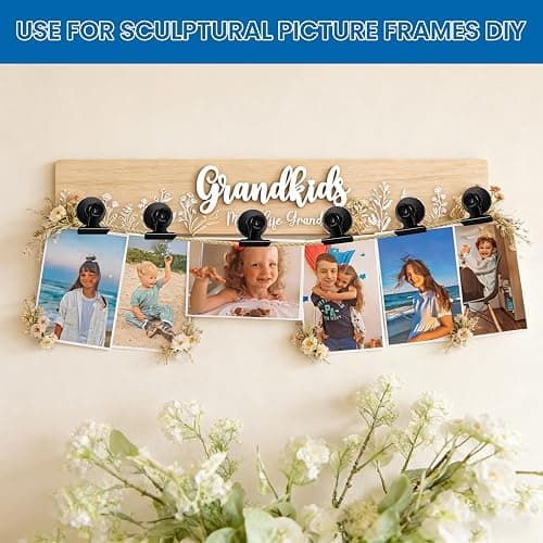 DIYMAG Magnetic Clips, 20 Pack Personalized Sculpture Photo Frame Collage for Pictures Holders Heavy Duty Cruise Decorative Fridge Magnets Gifts for Christmas Light Clip Home Office School Whiteboard thumbnail 3