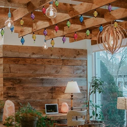 Vigdur Multicolor - Decorative String Lights Plug in with 10 Bulbs Connectable, Indoor Outdoor Patio Lights for Party Wedding Bedroom Bistro Cottagecore Decor thumbnail 5