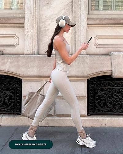 PAVOI ACTIVE Buttery Soft Workout Leggings for Women - High Waisted No Front Seam Gym Leggings Yoga Pants - FlexFlow thumbnail 2