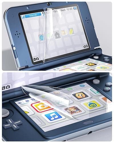 New 3DS XL Case with New 3DS XL Screen Protector, Transparent Hard Case with HD Thin Flexible PET Film for New 3DS XL/LL 2015 thumbnail 2
