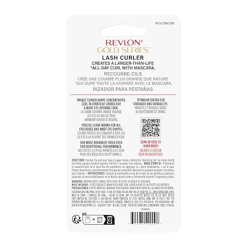 Revlon Gold Series Eye Lash Curler, Creates Open Eye Look, Easy to Use, Titanium-Coated for Durability, 1 Count thumbnail 3