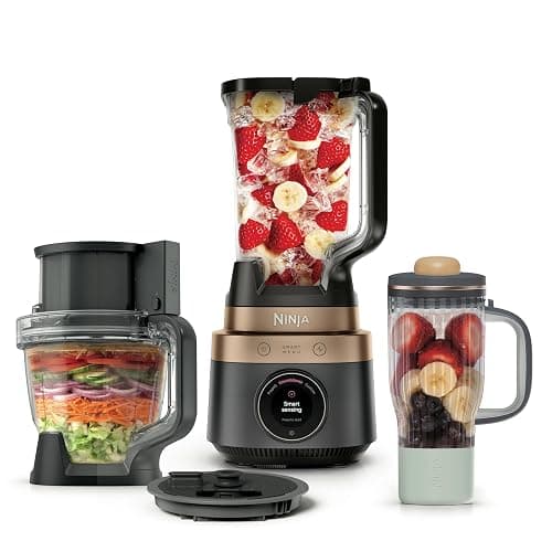 Ninja CrushBOSS 4-in-1 Blender, Processor & Auto Dicing, 1850PW, LB451BK1 | Ninja's most powerful all-in-one system. CrushBOSS + Dicing: full-size & personal blends, food processing & auto dicing. - Image 1