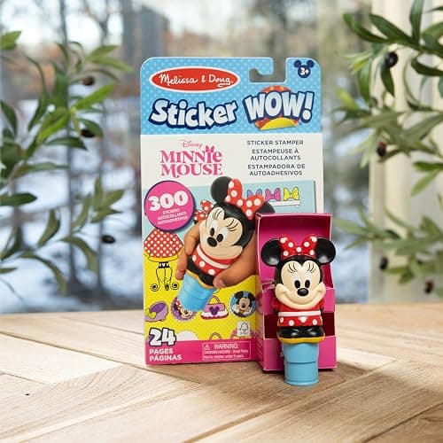 Melissa & Doug Sticker Wow!™ 24-Page Activity Pad and Sticker Stamper, 300 Stickers, Arts and Crafts Fidget Toy Collectible Character – Disney Minnie Mouse - for Kids Ages 3+ - FSC Certified thumbnail 9
