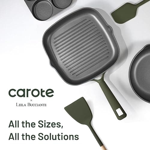 CAROTE 31PCS Pots and Pans Set, Nonstick Cookware Set Kitchen Non Stick Induction Cookware Non-toxic Granite Cooking set thumbnail 6