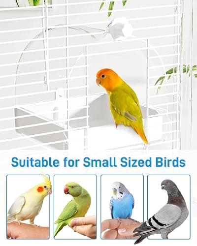 🌟BUCATSTATE Hanging Bird Bath for Cage, 3 in 1 Multifunction Bird Bath/Bowl/House, Bird Cage Accessories Suitable for Small to Medium Birds, Like Lovebirds, Finches, Parakeets, Mannikin thumbnail 6