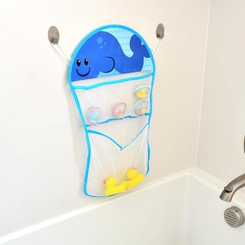 Youngever Bath Toy Net, Bath Toy Organizer, Bath Toy Storage, Whale Design thumbnail 4