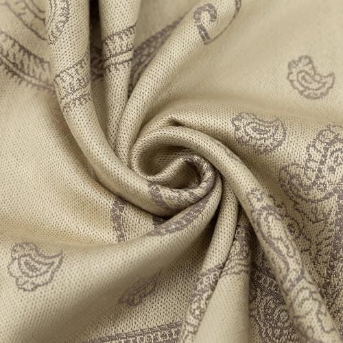 Ciormis Two Tone Silky Paisley Pashmina Shawl Scarf,Soft Women's Rave Jacquard Pashminas Wrap Scarves thumbnail 2