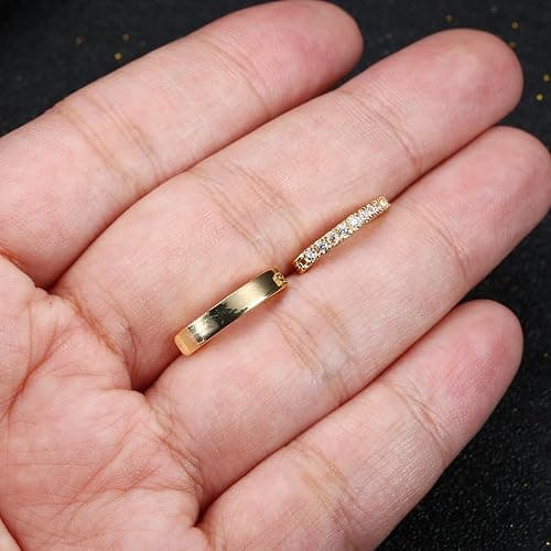 FIASASO 2Pcs 14G Clicker Belly Button Ring for Women Surgical Steel CZ Opal Belly Ring Simple Reverse Navel Rings Body Jewelry thumbnail 9