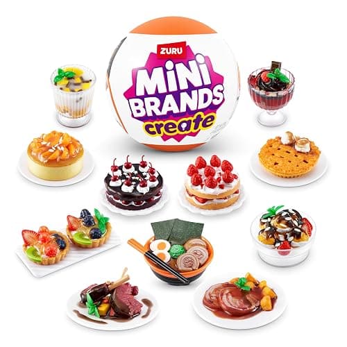 Mini Brands Create by ZURU, Real Miniature MasterChef Series Creations Collectible Toy, 1 Capsule of Mystery Food Items and Accessories, for Kids, Teens, and Adults thumbnail 4