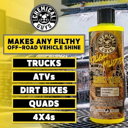 Chemical Guys CWS20264 Tough Mudder Foaming Truck, Off Road, ATV and RV Heavy Duty Wash Soap,(Works with Foam Cannons, Foam Guns or Bucket Washes), 64 fl oz (Half Gallon), Lemon Scent - 64 Fl Oz (Pack of 1) thumbnail 5