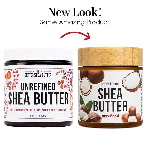 Raw Shea Butter - 100% Pure African Shea Butter for Hair and Body | with Natural Smoky Scent | Unrefined Moisturizer for Dry Skin, DIY Lip Balm, Body Butter, Lotion Bars- 8 oz Jar thumbnail 7