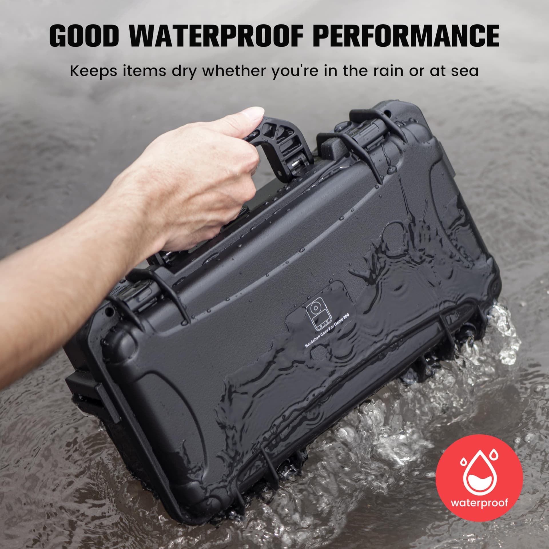 STARTRC PHOTO Osmo 360 - Funda rígida de doble capa impermeable para accesorios DJI Osmo 360, funda portátil de viaje para DJI Osmo 360 Adventure Combo thumbnail 3
