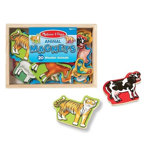 Melissa & Doug Wooden Animal Magnets Set (20 Pieces) – Farm, Zoo & Pet Fridge Magnets in Storage Box – Montessori Preschool Learning Toys for Toddlers & Kids Ages 2+ - FSC-Certified thumbnail 8
