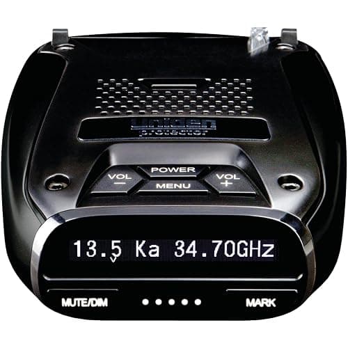 Uniden DFR7 Super Long Range Wide Band Laser/Radar Detector, Built-in GPS w/Mute Memory, Voice Alerts, Red Light & Speed Camera Alerts, OLED Display, Black - Image 1