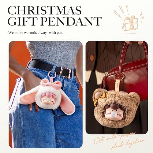 Rolife Nanci Plush Figure Stuffed Animal, Cute Cat Soft Toy, Kawaii Mini Plush Doll for Girls Kids, Collectible Anime Gift (Bear) thumbnail 3