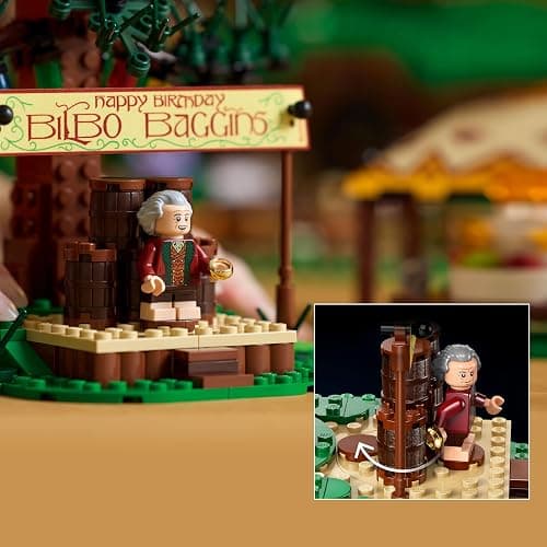 LEGO Icons The Lord of The Rings: The Shire Building Set - Room Decor for Men and Women, Ages 18+ - Adult DIY Collectible for Bedroom or Office - with Gandalf Minifigure - 10354 thumbnail 6