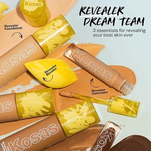 Kosas Revealer Liquid Foundation SPF 25 with Buildable Coverage, 200 | Hydrating liquid foundation with SPF 25 to provide medium, buildable coverage and a smooth, natural-looking finish. thumbnail 8