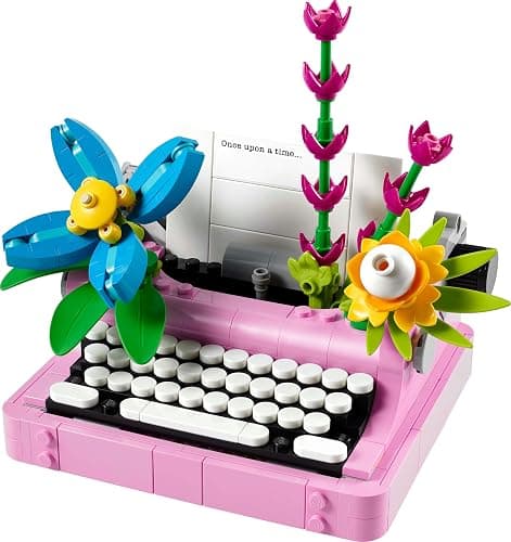 LEGO Creator 3in1 Typewriter with Flowers Toy - Transforms into a Keytar Model or a Flowerpot with a Pen & Notebook - Creative Birthday Gift for 8+ Year Old Girls & Boys - 31169 thumbnail 9