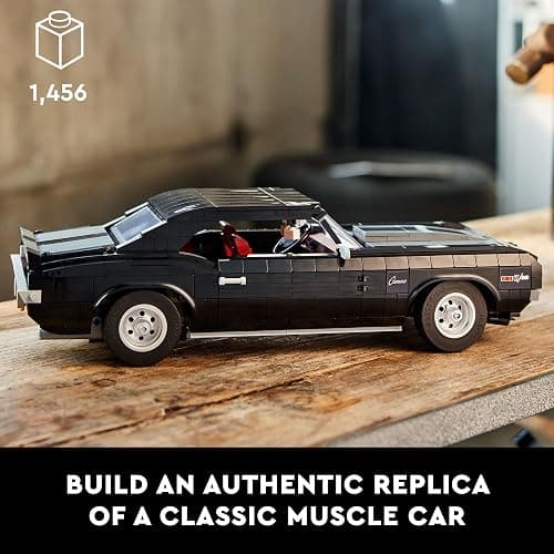 LEGO Icons Chevrolet Camaro Z28 10304, Customizable Classic Car Replica Model Building Kit, 1969 Vintage American Muscle Car, Great Gift Idea for Teens and Adults thumbnail 2