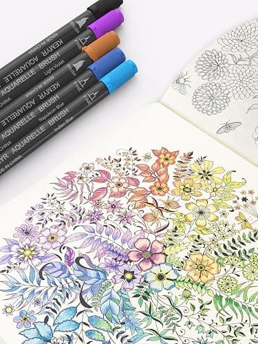KEMYR Markers for Adult Coloring Books: 80 Colors Markers Set Dual Tips Fine & Brush Pens Water-Based Art Markers for Adults Drawing Sketching Bullet Journal Writing Lettering No bleeding thumbnail 9