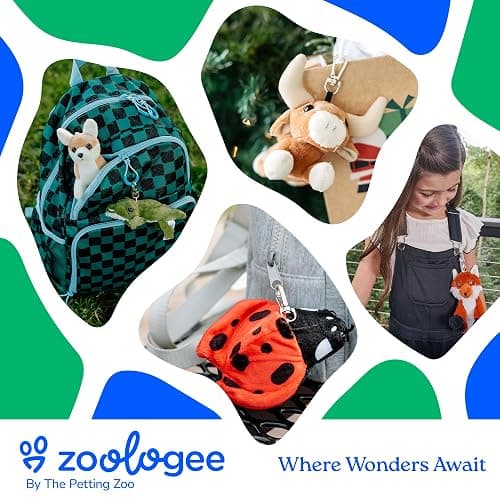 The Petting Zoo Grey Harbor Seal Plush Bag Charms Stuffed Animal, 6 in | Backpack Clips Harbor Seal Sealife Animals by Zoologee. Great Back to School Plush Gifts for Kids thumbnail 7