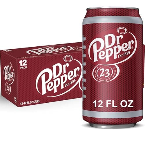 Dr Pepper Soda, 12 fl oz cans, 12 pack - Image 1
