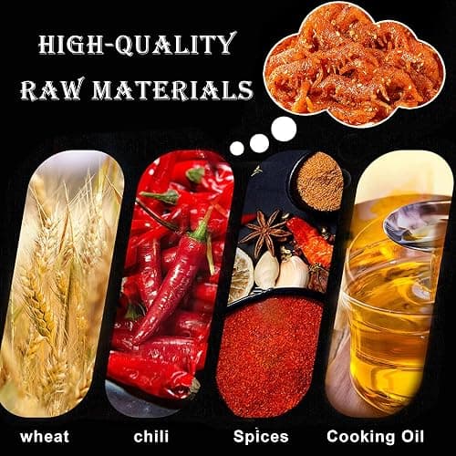 Spicy Strips,Latiao,6 Packs Chinese Spicy Sticks,Chinese Classic Piquancy Leisure Latiao Snack Individual Package(2.4 ounces perpack) (Latiao-M) thumbnail 6