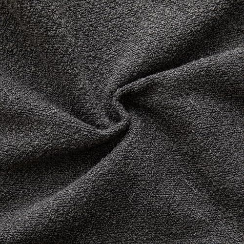 Mandioo Pack of 2 Decorative Throw Pillow Covers Accent Solid Woven Textured Cushion Covers Pillow Cases Bedroom Living Room Sofa Home 26 x 26 Inch 65 x 65 cm Dark Gray thumbnail 4