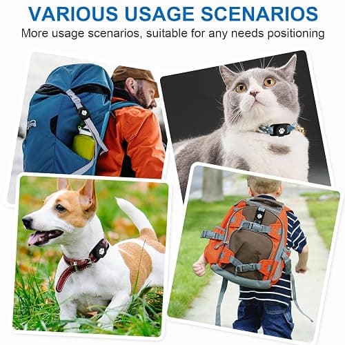 Smart Pet Tracker for Collar - Dog Trackers Pet Location Tracker with Holder, No Monthly Fee, Compatible with Apple Airtag Find My (iOS Only, Not for Android), Anti-Lost Device for Pets, Bag Straps thumbnail 8