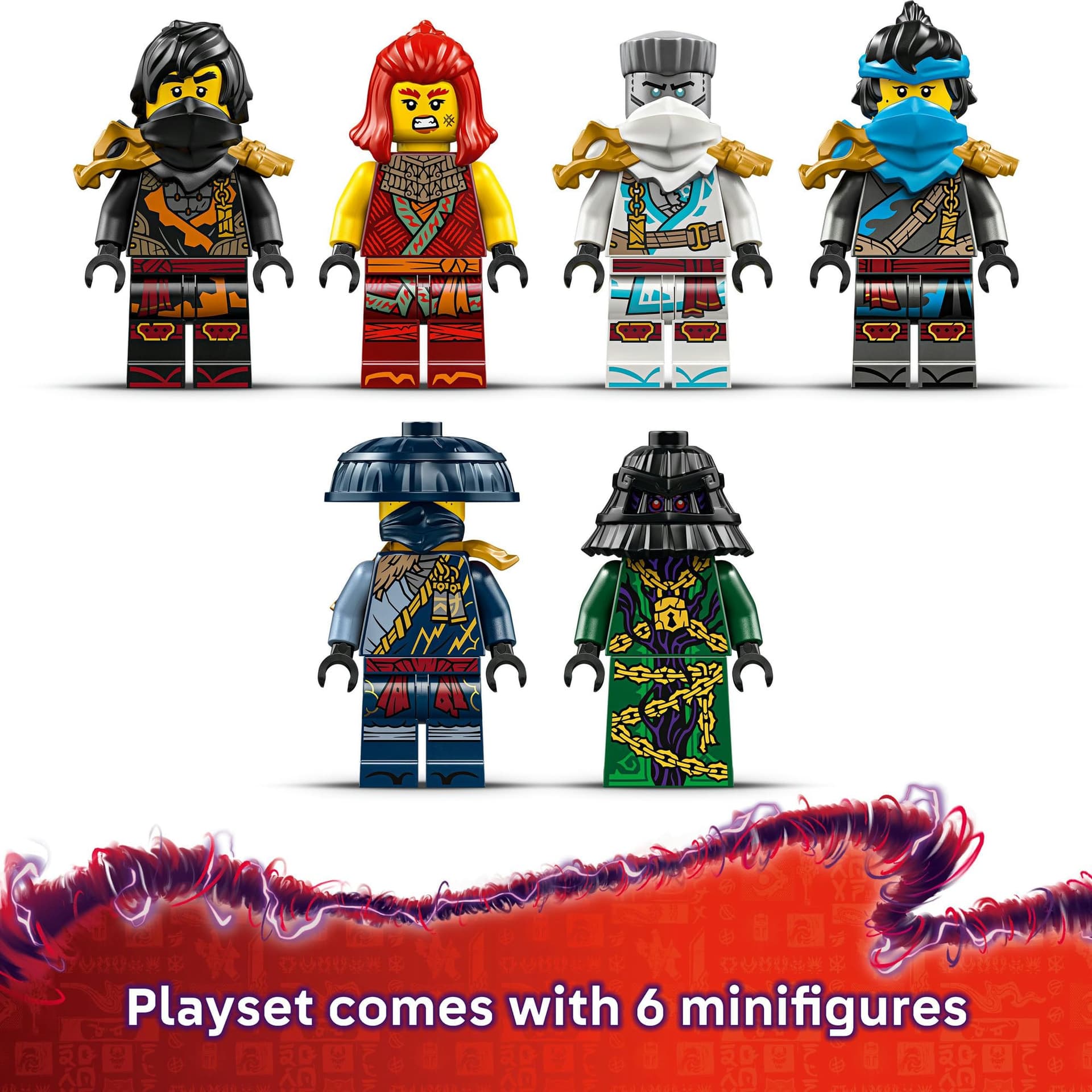 LEGO® NINJAGO® The Temple Bounty 71848 Ship Toy Building Kit with 6 Minifigures Including Cole, Fantasy Decor, Ninja Decorations for Kids, Toy Idea for Boys and Girls Aged 14 Years Old and up thumbnail 7