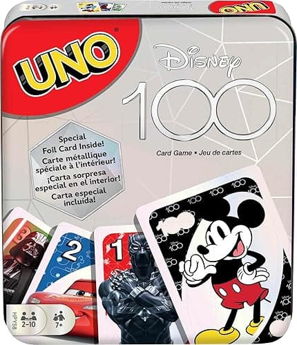 Mattel Games UNO Disney 100 Card Game