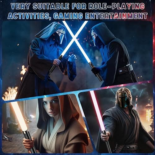 Lightsaber, Light Saber with 15 Colors, Dueling Lightsabers, 4 Modes,Detachable Light Saber for Kids & Adults, for Birthdays thumbnail 4