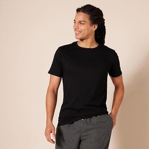 Amazon Essentials Men's Cotton Crew Neck Undershirts, Versatile Soft Basics, Pack of 6 thumbnail 3