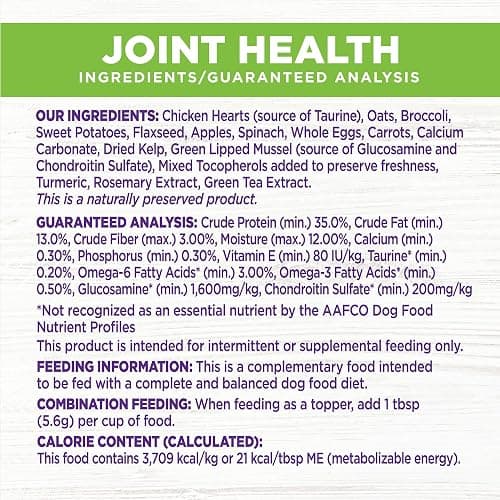 Wellness Bowl Boosters, Dog Food Topper for Small, Medium, & Large Breeds, Grain Free, Natural, Freeze Dried, Joint Health Chicken, 4 Ounce Bag (Pack of 1) thumbnail 7
