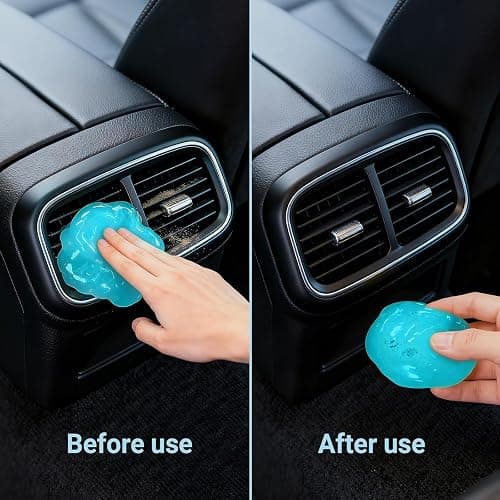 COLORCORAL 4 Pack Car Cleaning Gel Reusable Auto Slime Cars Cleaner Dust Cleansing Gels,Vehicle Interior Cleaning Care Putty,Keyboard Cleaner Goop for Car Vent, Corners, Crevice,Office Desktops Debris thumbnail 4