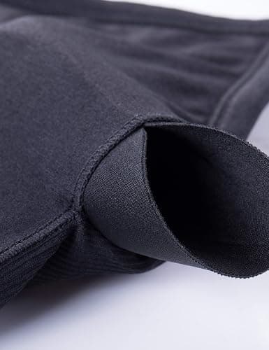 CRZ YOGA Seamless Workout Tank Tops for Women Racerback Athletic Camisole Sports Shirts with Built in Bra - Medium - Black thumbnail 7